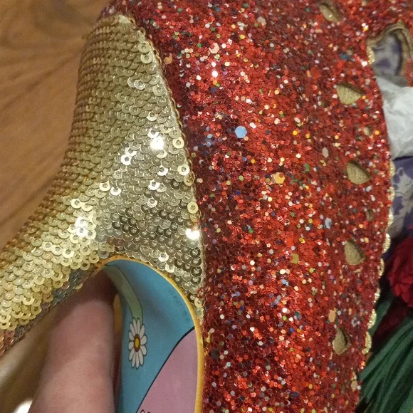 PRINCESS PROMISE Irregular Choice, Size 42, Heels W/ Glitter, US 10/11 - Picture 7 of 9